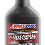 AMSOIL Synthetic Motor Oil SAE 5W-30 bottle.